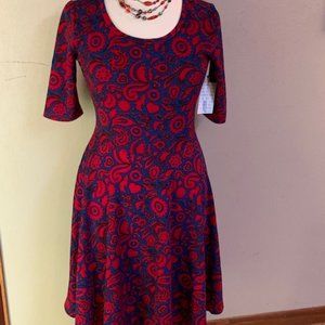 LulaRoe Fit and Flare Dress (Nicole) Never worn!